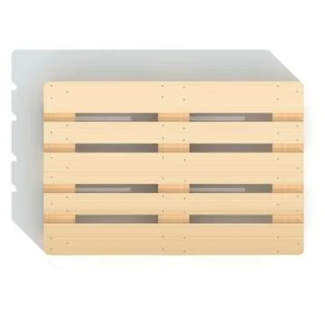 Euro pallet Stock Illustration