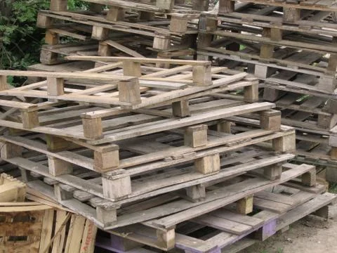 Euro pallets Foto stock