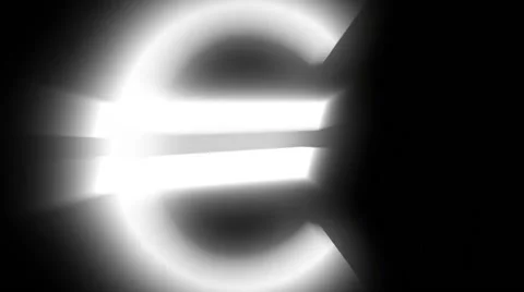 Euro Particles build Stock Footage 45610387