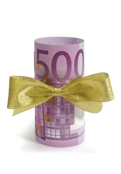 Euro present Stock Photos
