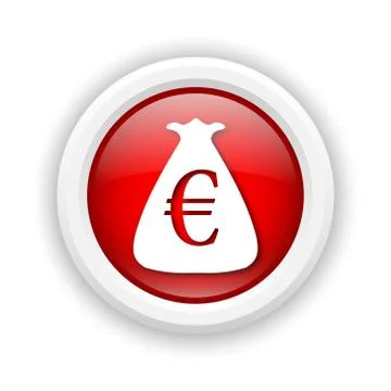 Euro sack icon Stock Illustration