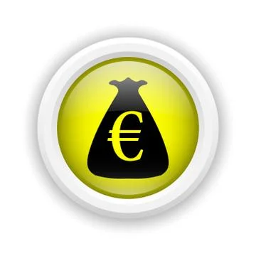 Euro sack icon Stock Illustration