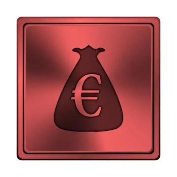 Euro sack icon Stock Illustration