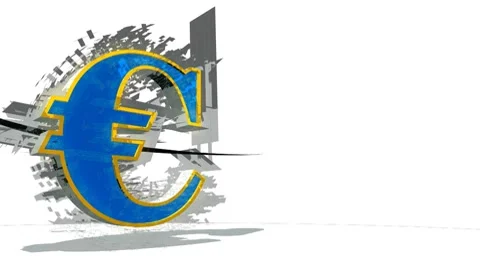 Euro Sign (HD+Loop) Stock-Footage 7680533