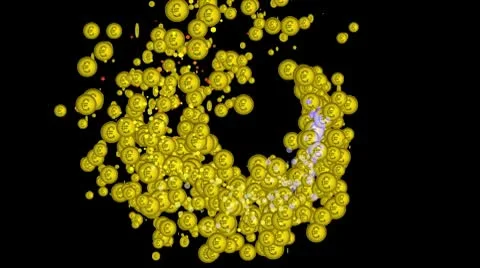 Euro star comet big with alpha Video stock 10794921