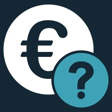 Euro status icon Stock Illustration