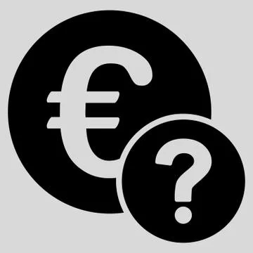 Euro status icon Stock Illustration
