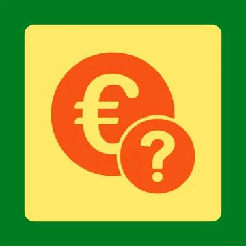 Euro status icon Stock Illustration