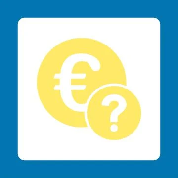 Euro status icon Stock Illustration