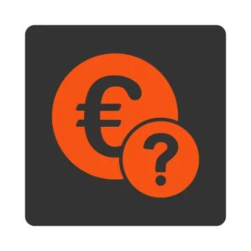Euro status icon Stock Illustration