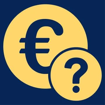Euro status icon Stock Illustration