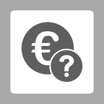 Euro status icon Stock Illustration