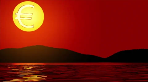 Euro sunset Stock Footage 32226368