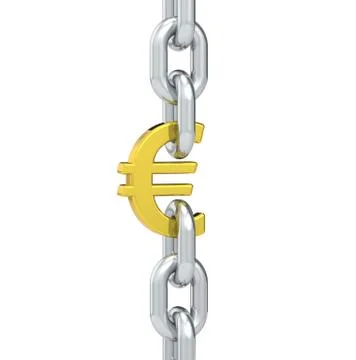 Euro under pressure Stock Illustration