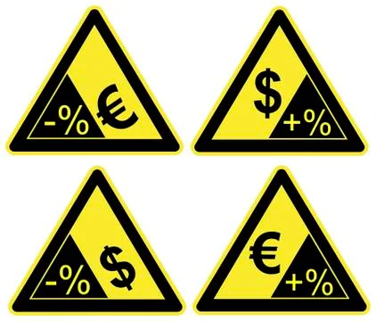 Euro versus Dollar 스톡 일러스트