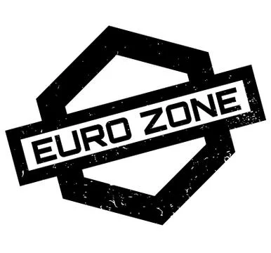 Euro Zone rubber stamp Stock Illustration