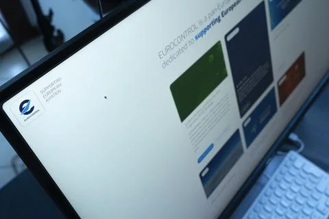 Eurocontrol web site Stock Photos