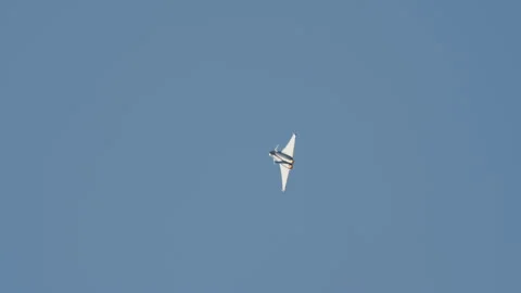 Eurofighter Jet Performs High-Speed Aerobatics Видео 329673499