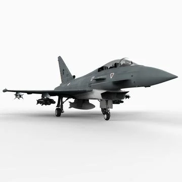Eurofighter Typhoon, Italian Version 3D Model