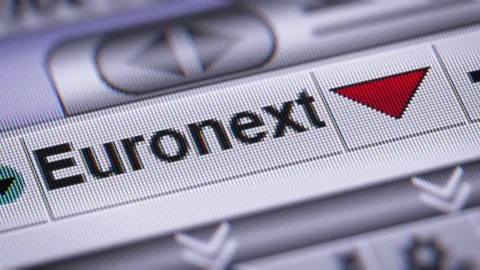 Euronext NV is a European stock exchange Stock Footage