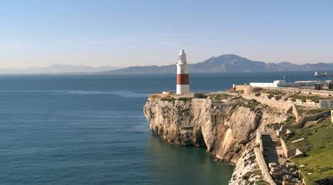 Europa Point lighthouse, Stock Footage 22053847