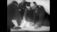 Europe 1940S: Hitler Plans Attack On Europe Stock Footage