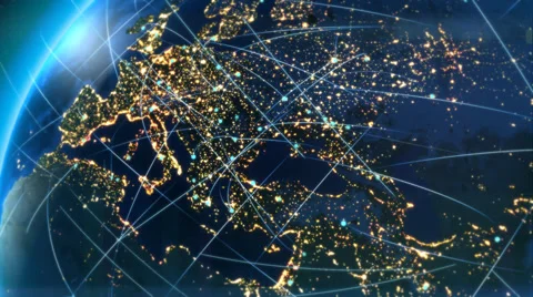 Europe communications. Stock Footage 62805550