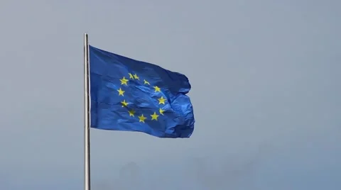 Europe flag Stock-Footage 41099782