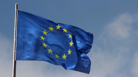 Europe flag 库存影片 41100062