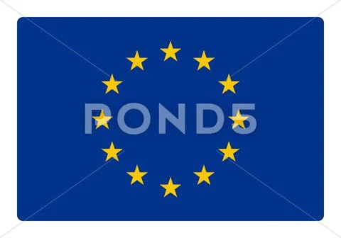 Europe flag: Royalty Free Illustration #39802814 | Pond5