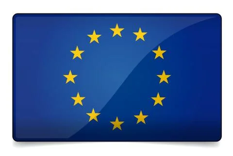 Europe flag Stock Illustration
