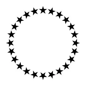 Europe Flag Star Icon. Vector illustration Illustrazione stock