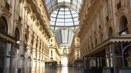 Europe, Italy, Milan March 2020 - Completely Deserted Places Of Tourist Interest Stock Footage