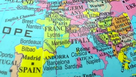 Europe map Stock Footage 325710417