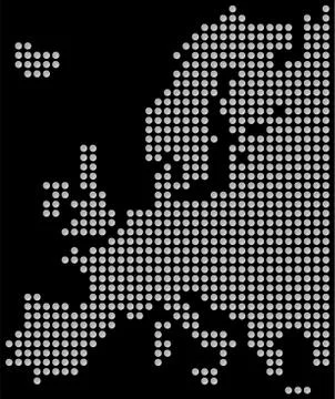 Europe Map Stock Illustration