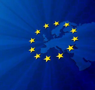 Europe map Illustrazione stock