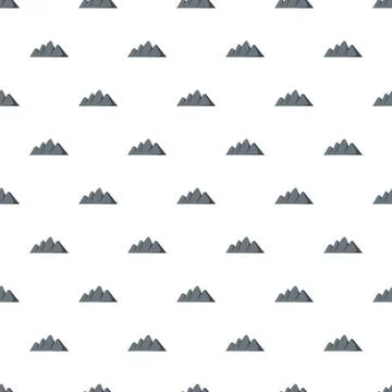 Europe mountain pattern seamless Stock Illustration