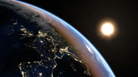Europe at night Stock Footage 35272064