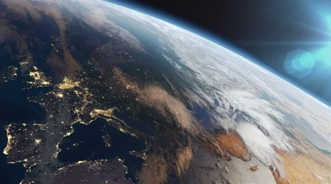 Europe at night Stock Footage 55628827