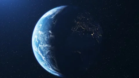 Europe seen from space Stock Footage 242001404