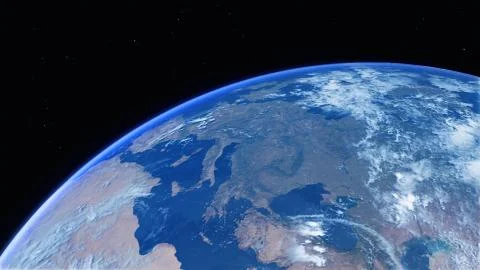 Europe from space. Stock Illustration