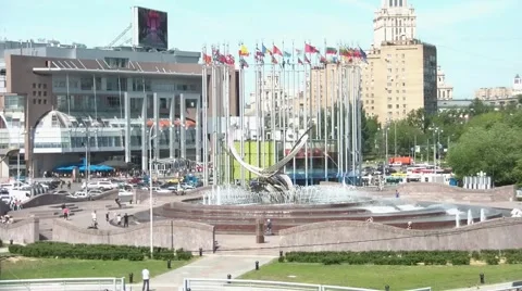 Europe Square Timelapse 스톡 동영상 5736641