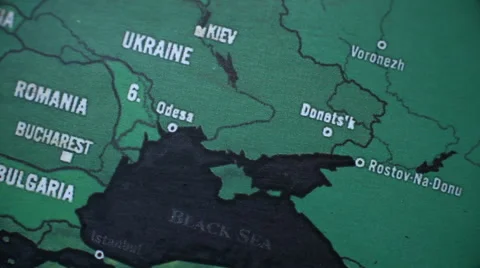 Europe On World Map 2 Stock Footage 48968101