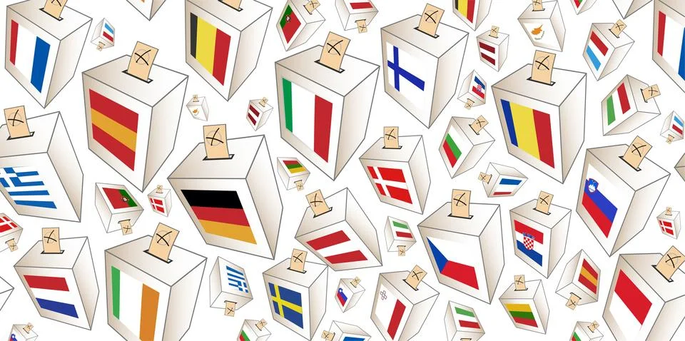 European box urn pattern background . vector illustration Stockillustratie