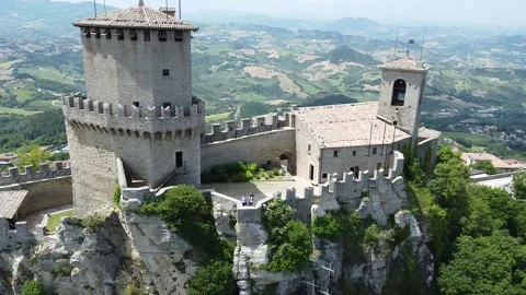 European Castle Stock Footage 245487137