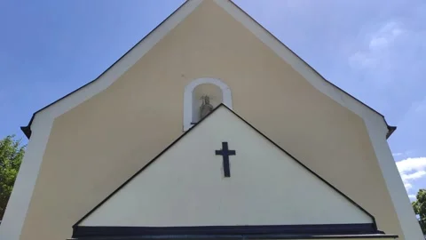 European Church in Central Europe Stock Footage
