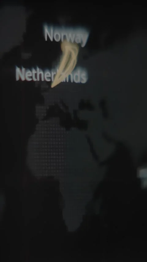 European countries under cyber attack Stock Footage 292407219