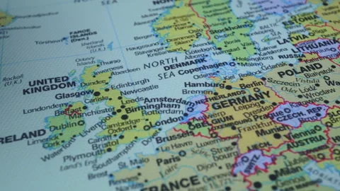 European Countries On The World Map. Stock Footage 102660515