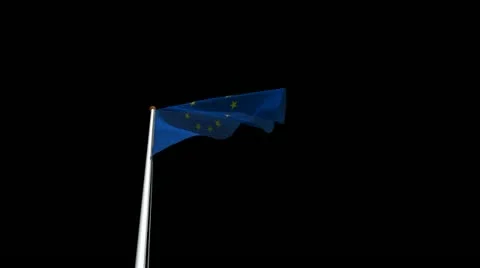 European Flag Stock Footage 12684570