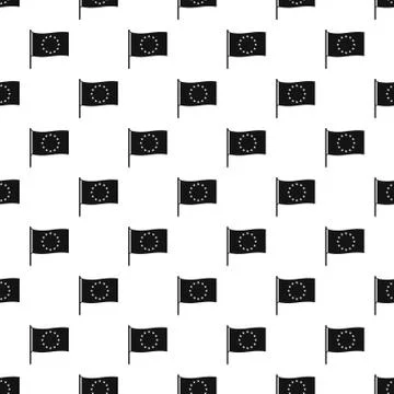 European flag pattern seamless イラスト素材